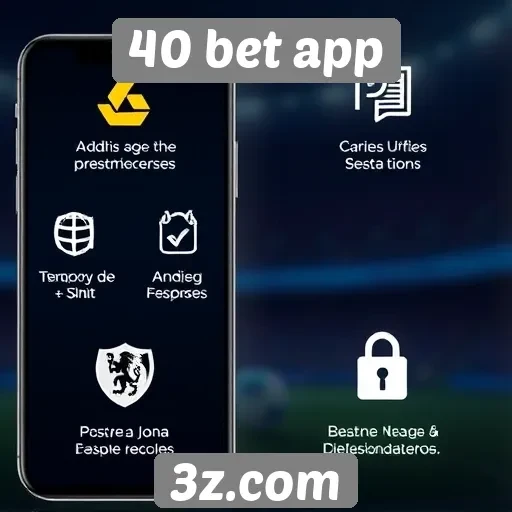 Recursos de segurança do 40 bet app